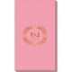 Laurel Wreath with Heart and Initials Linen Like Guest Towels Image 1 of 3